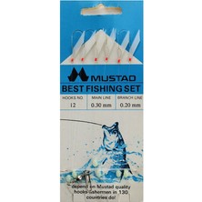 Mustad Best Fishing Set 0,30 0,20 mm No:12 Çapari