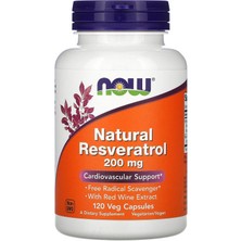 Now Foods, Natural Resveratrol, 200 Mg, 120 Veg Capsules
