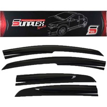 Sunplex Fiat Linea 2006-2015 Mugen Cam Rüzgarlığı 4 Lü