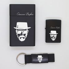 Ada Lazer Kişiye Özel Heisenberg Metal Sigara Kutusu, Zippo Çakmak ve Anahtarlık Seti