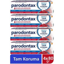 Parodontax Diş Macunu Ferahlık Tam Koruma 4 x 80 gr / 50 ml