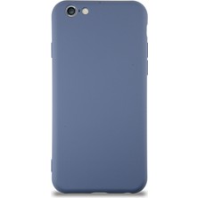 Case World Caseworld Apple iPhone 6 Kapak Içi Kadife Kamera Korumalı Lansman Silikon Kılıf - Petrol Mavisi