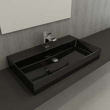 Bocchı Milano Lavabo 80 cm - Parlak Siyah