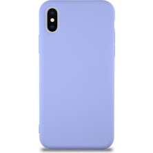 Case World Caseworld Apple iPhone Xs Kapak Içi Kadife Lansman Silikon Kılıf - Lila