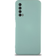 Case World Caseworld Huawei P Smart 2021 Kapak Içi Kadife Kamera Korumalı Lansman Silikon Kılıf - Turkuaz