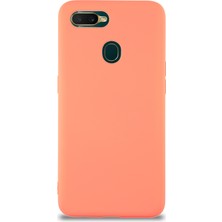 Case World Caseworld Oppo A12 Kapak Içi Kadife Lansman Silikon Kılıf - Turuncu