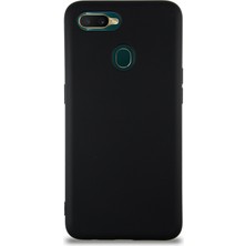 Case World Caseworld Oppo A12 Kapak Içi Kadife Lansman Silikon Kılıf - Siyah