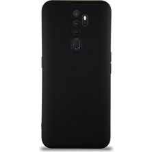 Case World Caseworld Oppo A5 2020 Kapak Içi Kadife Kamera Korumalı Lansman Silikon Kılıf - Siyah
