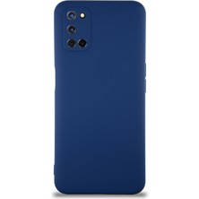 Case World Caseworld Oppo A52 Kapak Içi Kadife Kamera Korumalı Lansman Silikon Kılıf - Lacivert