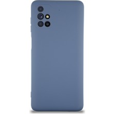 Case World Caseworld Samsung Galaxy M51 Kapak Içi Kadife Kamera Korumalı Lansman Silikon Kılıf - Petrol Mavisi