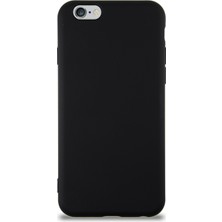 Case World Caseworld Apple iPhone 6 Kapak Içi Kadife Lansman Silikon Kılıf - Siyah