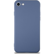 Case World Caseworld Apple iPhone 8 Kapak Içi Kadife Kamera Korumalı Lansman Silikon Kılıf - Petrol Mavisi