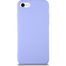 Case World Caseworld Apple iPhone Se 2020 Kapak Içi Kadife Lansman Silikon Kılıf - Lila