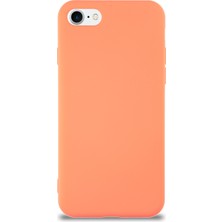 Case World Caseworld Apple iPhone Se 2020 Kapak Içi Kadife Lansman Silikon Kılıf - Turuncu