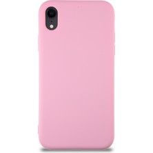 Case World Caseworld Apple iPhone Xr Kapak Içi Kadife Lansman Silikon Kılıf - Pembe