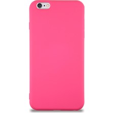 Case World Caseworld Apple iPhone 6s Plus Kapak Içi Kadife Lansman Silikon Kılıf - Neon Pembe