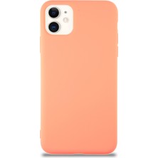 Case World Caseworld Apple iPhone 11 Kapak Içi Kadife Lansman Silikon Kılıf - Turuncu