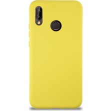 Case World Caseworld Huawei P20 Lite Kapak Içi Kadife Lansman Silikon Kılıf - Sarı