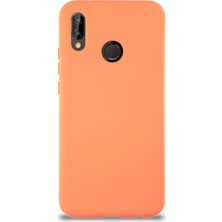Case World Caseworld Huawei P20 Lite Kapak Içi Kadife Lansman Silikon Kılıf - Turuncu