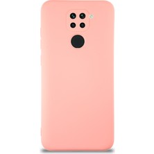 Case World Caseworld Xiaomi Redmi Note 9 Kapak Içi Kadife Kamera Korumalı Lansman Silikon Kılıf - Pembe
