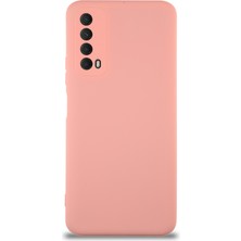 Case World Caseworld Huawei P Smart 2021 Kapak Içi Kadife Kamera Korumalı Lansman Silikon Kılıf - Pembe