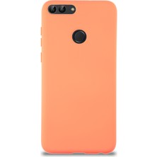Case World Caseworld Huawei P Smart Kapak Içi Kadife Lansman Silikon Kılıf - Turuncu