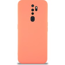Case World Caseworld Oppo A5 2020 Kapak Içi Kadife Kamera Korumalı Lansman Silikon Kılıf - Turuncu