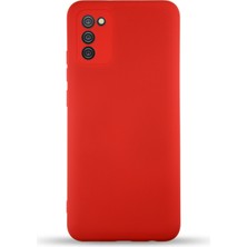 Case World Caseworld Samsung Galaxy A02S Kapak Içi Kadife Kamera Korumalı Lansman Silikon Kılıf - Kırmızı