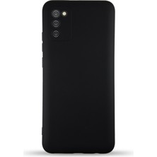 Case World Caseworld Samsung Galaxy A02S Kapak Içi Kadife Kamera Korumalı Lansman Silikon Kılıf - Siyah