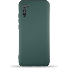 Case World Caseworld Samsung Galaxy A02S Kapak Içi Kadife Kamera Korumalı Lansman Silikon Kılıf - Yeşil