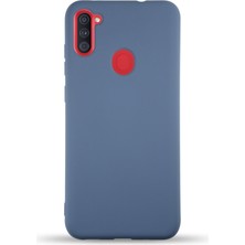 Case World Caseworld Samsung Galaxy M11 Kapak Içi Kadife Lansman Silikon Kılıf - Petrol Mavisi