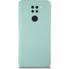 Case World Caseworld Xiaomi Redmi Note 9 Kapak Içi Kadife Kamera Korumalı Lansman Silikon Kılıf - Turkuaz