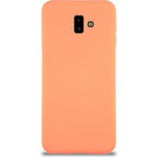 Case World Caseworld Samsung Galaxy J6 Plus Kapak Içi Kadife Lansman Silikon Kılıf - Turuncu