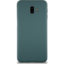 Case World Caseworld Samsung Galaxy J6 Plus Kapak Içi Kadife Lansman Silikon Kılıf - Yeşil