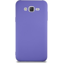 Case World Caseworld Samsung Galaxy J7 Core Kapak Içi Kadife Lansman Silikon Kılıf - Mor