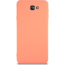 Case World Caseworld Samsung Galaxy J7 Prime Kapak Içi Kadife Lansman Silikon Kılıf - Turuncu