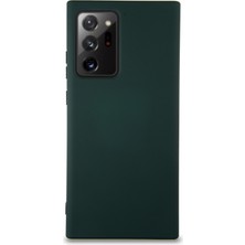 Case World Caseworld Samsung Galaxy Note 20 Plus Kapak Içi Kadife Lansman Silikon Kılıf - Yeşil