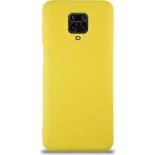 Case World Caseworld Xiaomi Redmi Note 9 Pro Kapak Içi Kadife Lansman Silikon Kılıf - Sarı