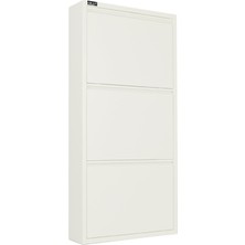 Ata Group 3'lü Metal Ayakkabılık Beyaz