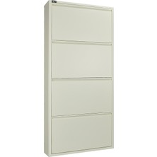 Ata Group 4'lü Metal Ayakkabılık Beyaz