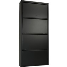 Ata Group 4'lü Metal Ayakkabılık Siyah