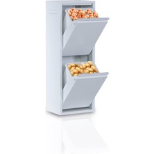 Ata Group 2'li Beyaz Metal Çok Amaçlı Dolap