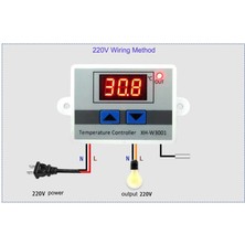 Elektronikport XH-W3001 220V Ac Dijital Termostat (Sıcaklık Kontrol Devresi)