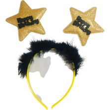 Event Party Store Taç Happy Birthday Yıldız Gold