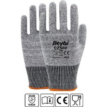 Beybi CZ500 Gıda Uyumlu Kesilmeye Dirençli Kasap Eldiveni No:8 1 Çift