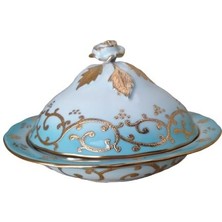 Kütahya Porselen Sultan Şekerlik Turkuaz Renk