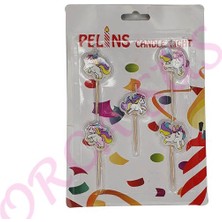 Sivas Süs Dünyası Unicorn Pasta Mum 5 Adet