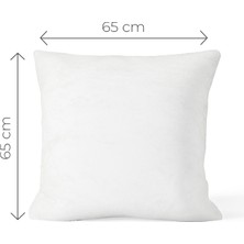 Valena Home 4'lü Kaz Tüyü Kırlent Kılıfı İç Yastığı-Minder 65 x 65 cm 750 gr