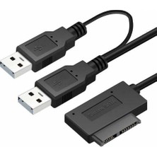 Platoon USB Dvdrw Kablosu USB Mini Sata Kablo USB Slimline Kablo