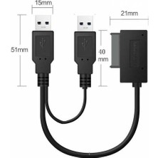 Platoon USB Dvdrw Kablosu USB Mini Sata Kablo USB Slimline Kablo